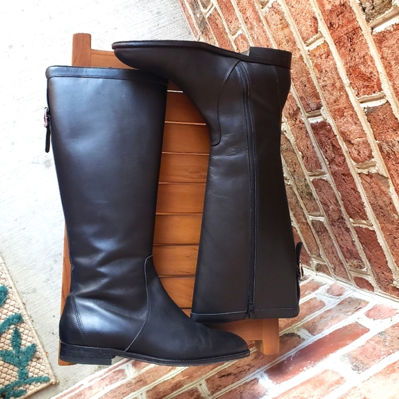 J. Crew Tall Black Leather Boots - Picture 5 of 7